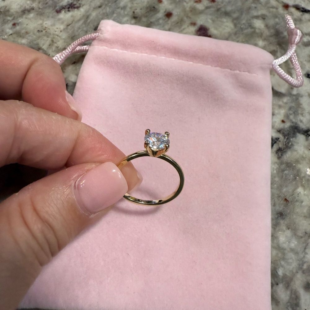 Nordstrom Gold Plated Solitaire Ring with Timeless Elegance